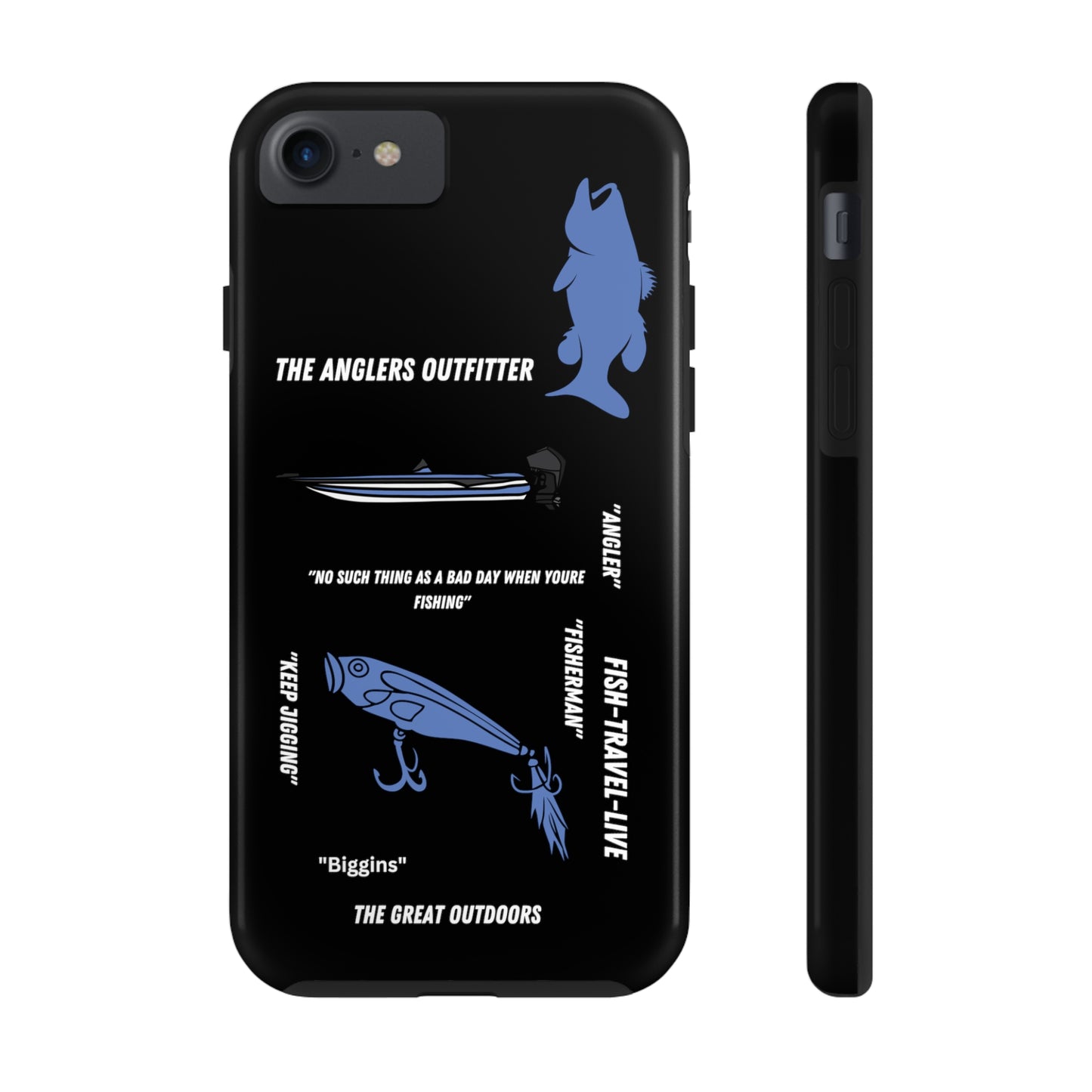 "Blue Bass" Black Hard Case